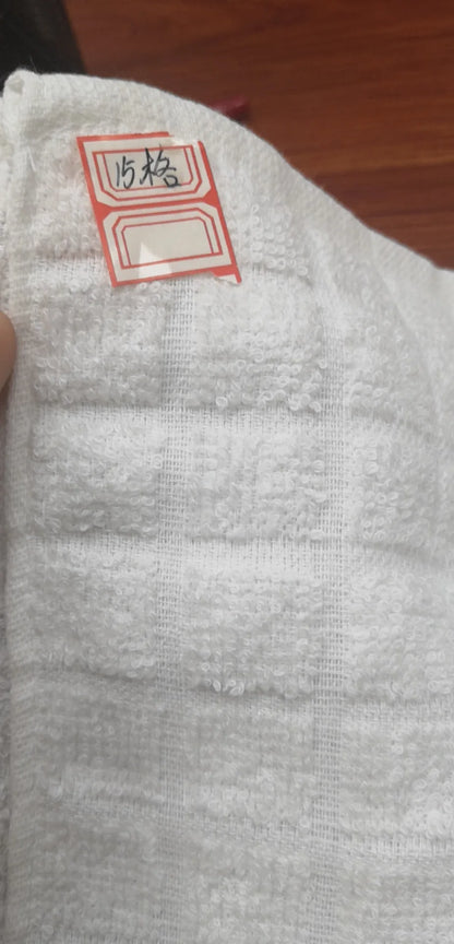5pcs Small square towel pure cotton kindergarten white square towel foot therapy Hotel Hotel napkin small towel towels bathroom