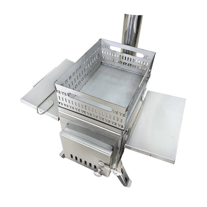 Indoor Pellet Stove Fireplace ACrylic Main Material Solid Hemlock Wood Burning Oven with Dry Steam Function for Villas