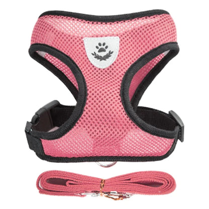 Dog Harness Cat Harness Dogs Leashs Training Soft Mesh Chest Strap Supplies Adjustable Outdoor Walking Cat Lead For Dog And Cats