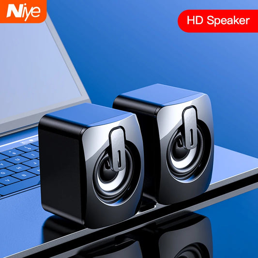 Mini USB-datorhögtalare med 3D-stereo för PC och laptop