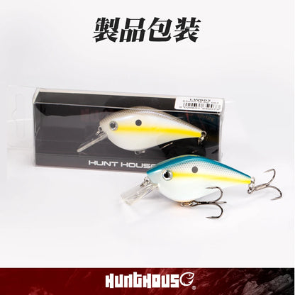 Hunthouse Fishing Hard Lures Crank Lure Floating 65mm/16.5g KVD 2.5 Squarebill Crankbait Wobblers Swimbait For Bass Pike Trout