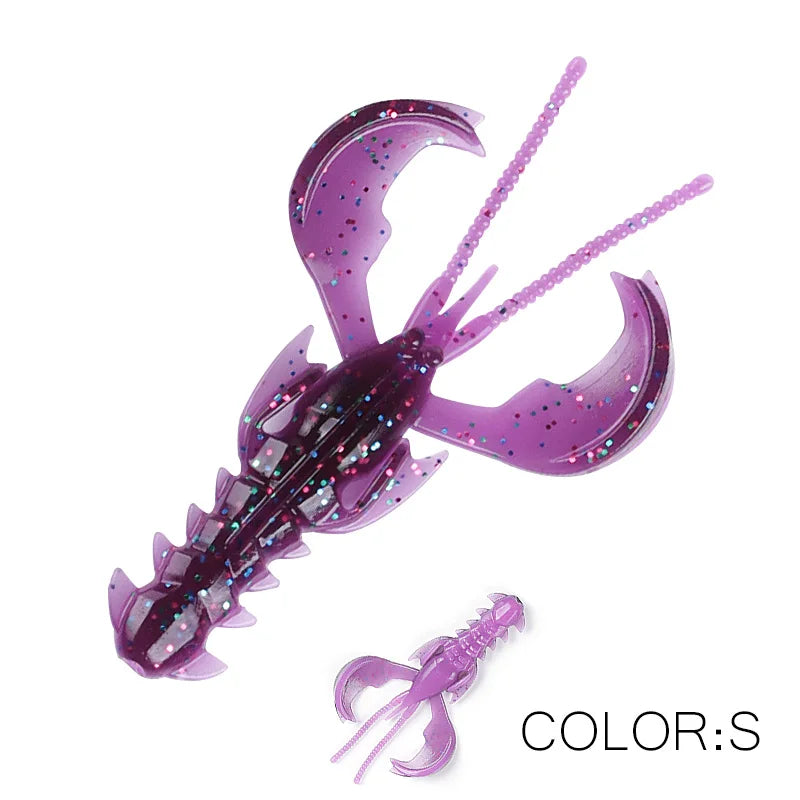 Supercontinent Crazy Lures 65mm/10pcs 40mm/20pcs Soft Lure Fishing Lures Shrimp Lobster Soft Plastic Lure Fishing Lures
