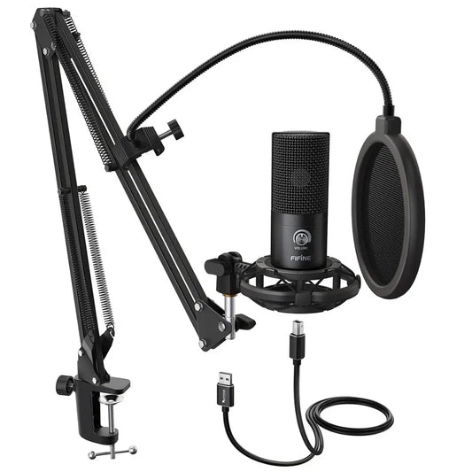 FIFINE Studio USB-kondensatormikrofon med saxarm och chockfäste – T669