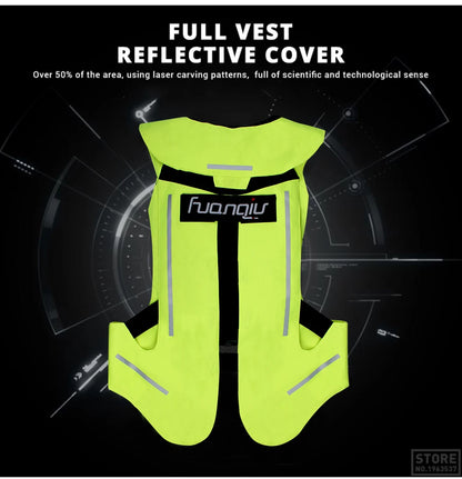 Motorcycle Airbag Vest Motorcycle Jacket Safty Life Jacket Moto Air Bag Vest Motocross Riding CE Airbag Reflective Safety Vest