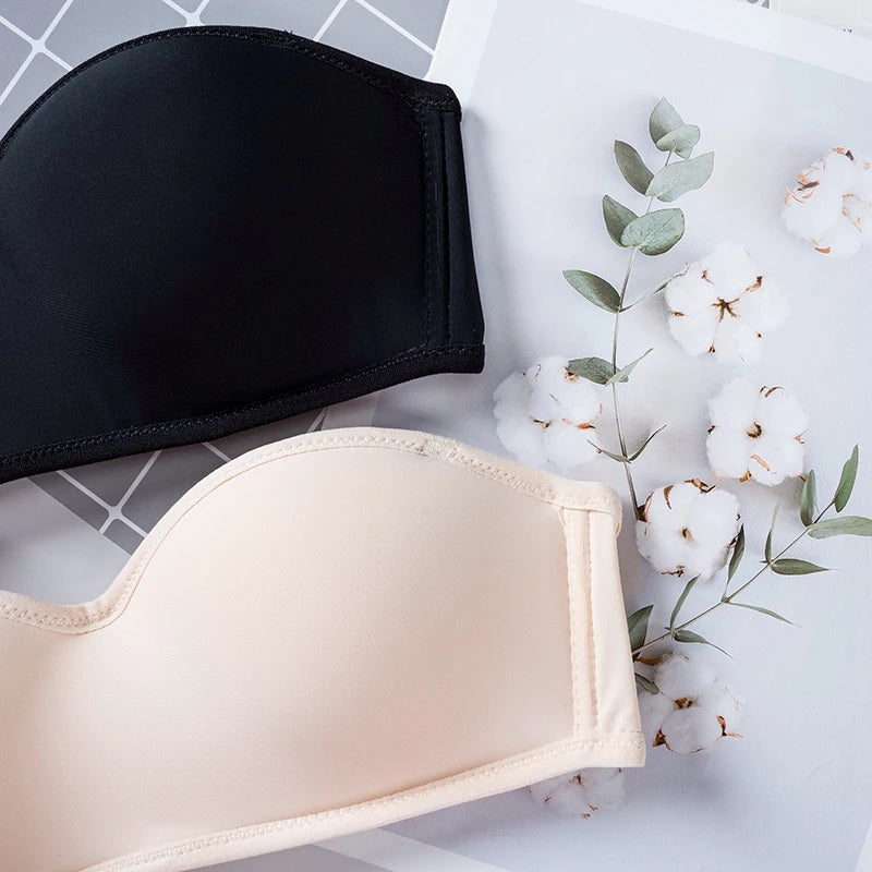 Women Invisible Bra Strapless Bralette 1/2 Cup Women's Underwear Sexy Lingerie Female Seamless Party Wedding Bras
