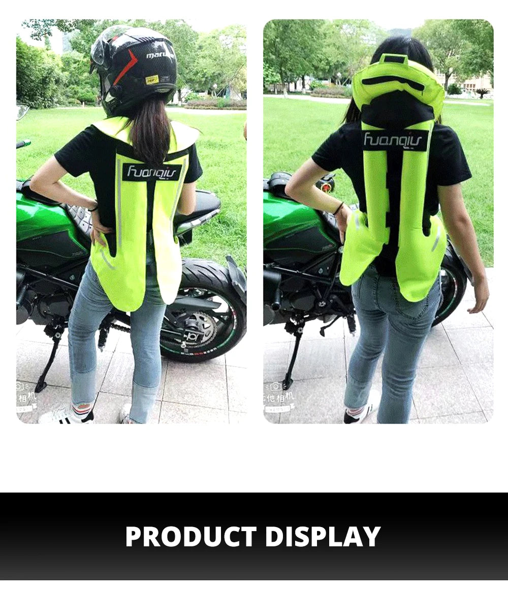 Motorcycle Airbag Vest Motorcycle Jacket Safty Life Jacket Moto Air Bag Vest Motocross Riding CE Airbag Reflective Safety Vest