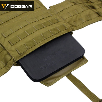 IDOGEAR EVA-skumplattor för airsoftväst – 2-pack, svart