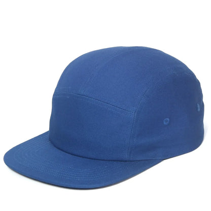 DongKing 5 Panel Cap Short Brim Hat Flat Bill Cotton Blank Camping Hats Solid Colors Low Crown Classic Adjustable