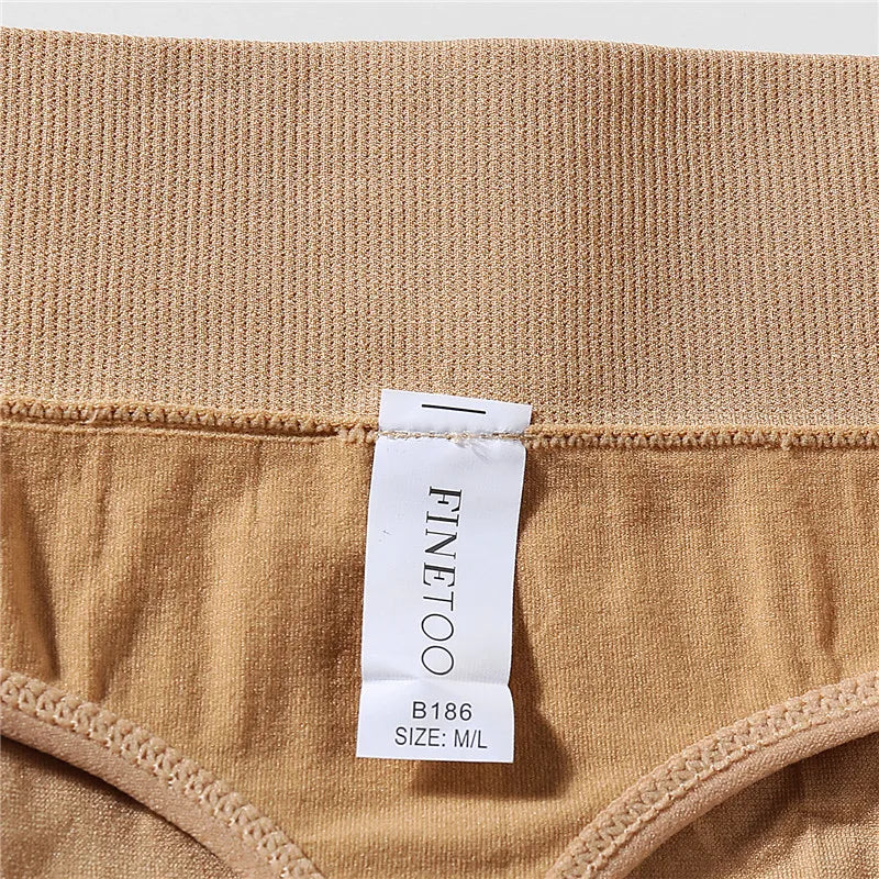 FINETOO 2PCS/Set M-2XL Bodyshaper G-String Panties Women Slim Underwear Female Lingerie Sexy Lady Thongs High Waist Underpants