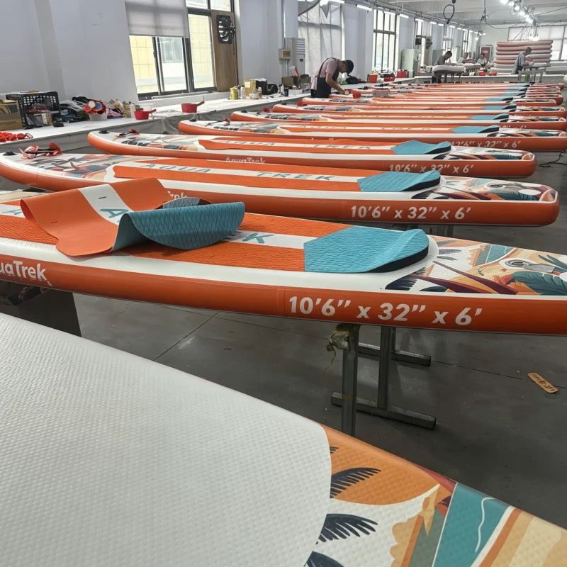 10'6" All-in-One Inflatable SUP Board, Complete Set Stand up Paddle Board for Racing
