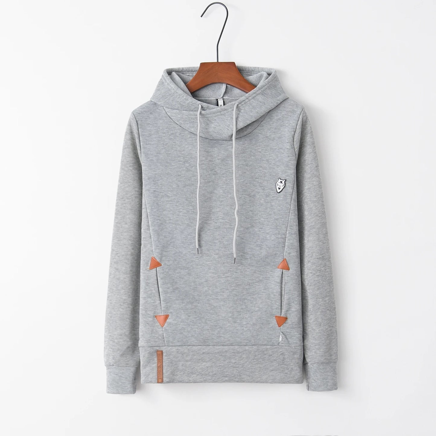 Long Sleeve Embroidered Hoodie, Pocket, Fashion Trend, Autumn