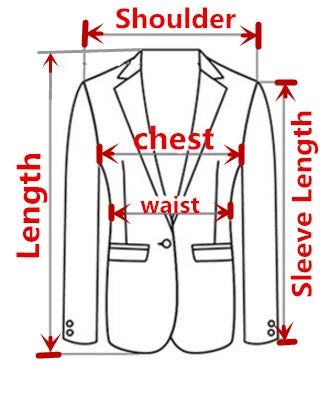 Kavaj Herr Slim Fit – Enfärgad V-ringad Blazer för Bröllop & Fest, Vår & Höst