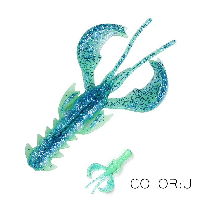 Supercontinent Crazy Lures 65mm/10pcs 40mm/20pcs Soft Lure Fishing Lures Shrimp Lobster Soft Plastic Lure Fishing Lures