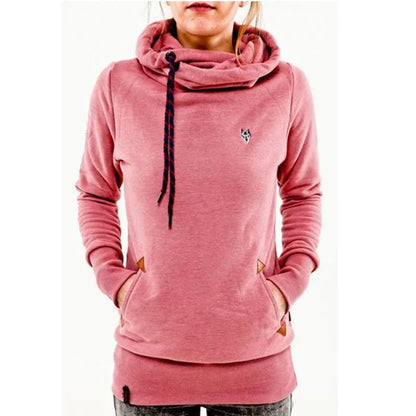 Long Sleeve Embroidered Hoodie, Pocket, Fashion Trend, Autumn