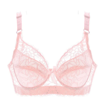 Hot Full cup thin underwear small bra plus size wireless adjustable lace Women's bra breast cover B C D cup Large size Lace Bras