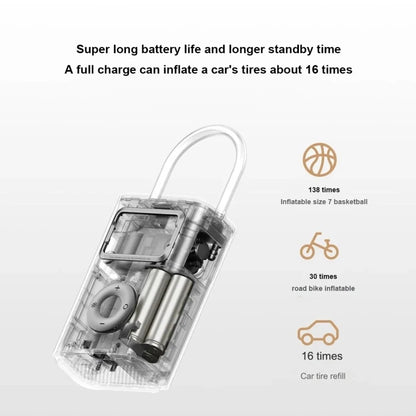 Original Xiao Mijia Air Pump 2 Pro Portable Vehicle Maintenance Electric Air Compressor Inflator With Emergency Light