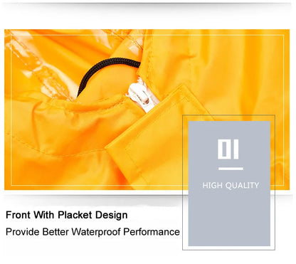 Waterproof One-Piece Overalls With Hood Oil-Resistant Work Safety Clothing Coverall For Sparying Painting Factory Clothes