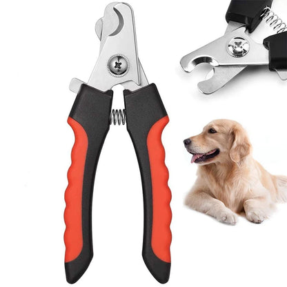 Klotång för hund och katt – rostfria blad, klippstopp och lås, M/L