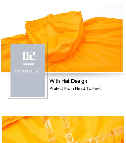 Waterproof One-Piece Overalls With Hood Oil-Resistant Work Safety Clothing Coverall For Sparying Painting Factory Clothes