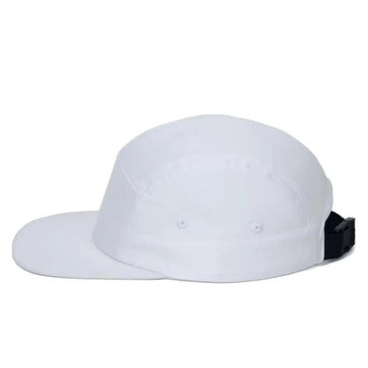 DongKing 5 Panel Cap Short Brim Hat Flat Bill Cotton Blank Camping Hats Solid Colors Low Crown Classic Adjustable