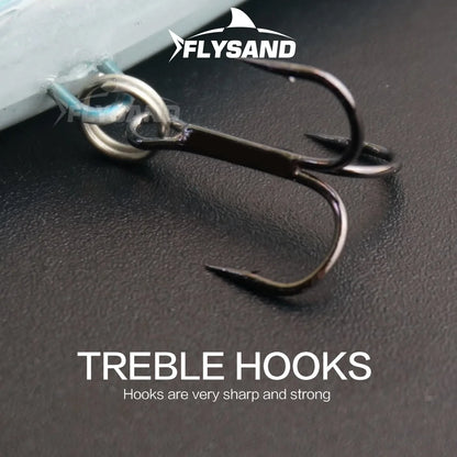 FLYSAND Laser Minnow Fishing Lure Pesca Hooks Fish Wobbler Tackle Crankbait Artificial Japan Hard Bait 90mm 7.2g Swimbait 1PCS
