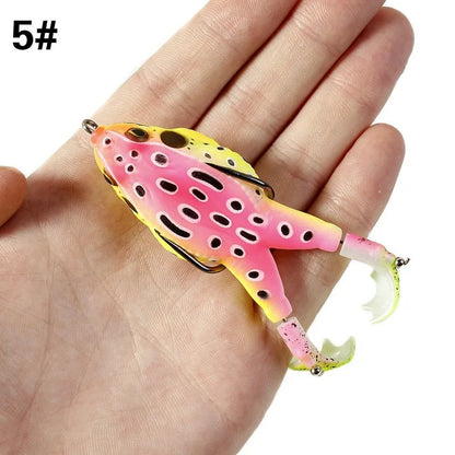 Double Propeller Thunder Frog Fishing Lure 9cm/13.6g Floating Bionic Soft Lure Carp Fishing Artificial Crankbait Minnow Lure