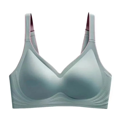 Plus Size Women's Underwear Seamless Sexy No Steel Ring Bra Push-Ups Comfortable Close-Fitting Shockproof