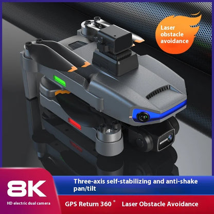 AE3ProMax Drone 8K HD – GPS 3-axlad Gimbal 360° Hinderavoidance Borstlös Motor 5km Räckvidd 30min Flygtid 2026