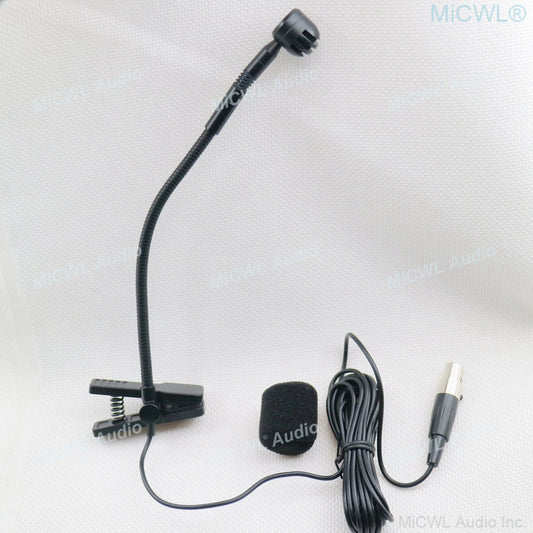 MiCWL Audio e908 Kardioid Kondensatormikrofon för Instrument – Gooseneck Shure TA4F AKG Samson TA3F Trådlöst Beltpack CE FCC