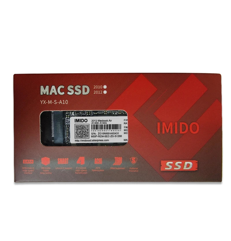 Macbook SSD Hard Disk For Laptop 512gb 256gb Compatible With Air 2012 A1465/66 Large Compacity Disk Imido Store SSD