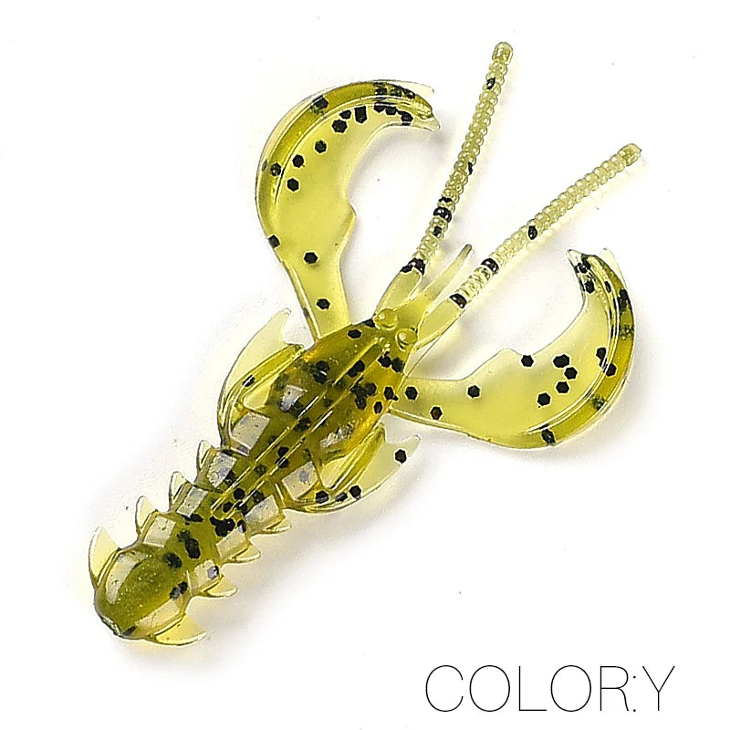 Supercontinent Crazy Lures 65mm/10pcs 40mm/20pcs Soft Lure Fishing Lures Shrimp Lobster Soft Plastic Lure Fishing Lures