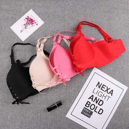 Seamless Bra Sexy Bras For Women Fashion Push Up Lingerie Wireless Brassiere Gather Adjust Bandage Bralette Female Intimates