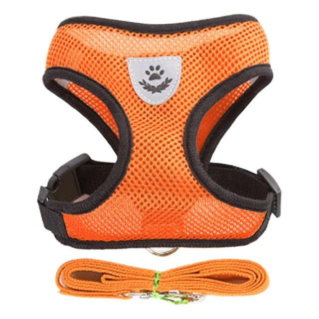 Dog Harness Cat Harness Dogs Leashs Training Soft Mesh Chest Strap Supplies Adjustable Outdoor Walking Cat Lead For Dog And Cats
