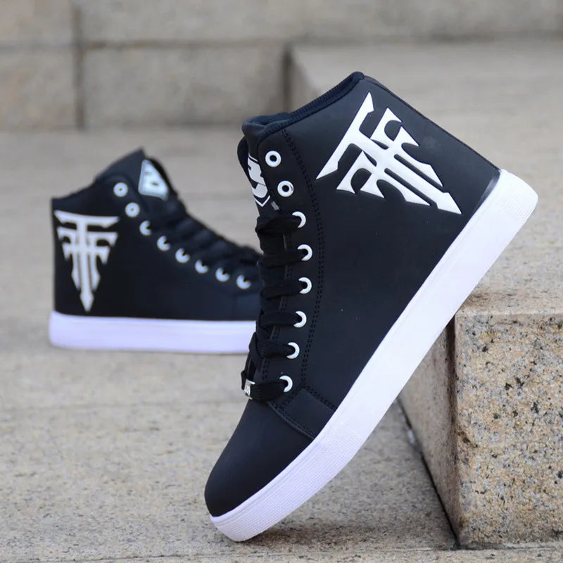 2021 New Men's High Top Sports Shoes Vulcanized Shoes Canvas Shoes Men's Casual Sports Shoes Autumn and Winter Skateboard Shoes