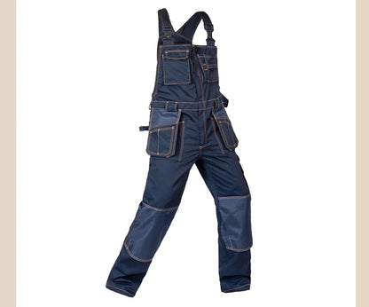 Multi Pocket Work Bib Overalls Men With Knee Pads Working Uniforms Repairman