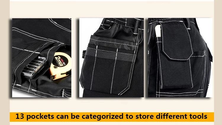 Men's work wear working pants Tool trouser Black work trousers men workwear cargo Pants
