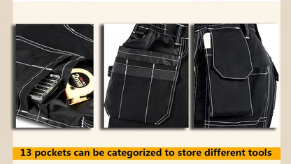 Men's work wear working pants Tool trouser Black work trousers men workwear cargo Pants