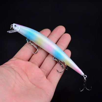 1pcs Fishing Lures 12.5cm/12g Minnow Lure Rattling High Quality Hard Bait Crankbait Wobbler Fishing Tackle Leurre Peche For Pike