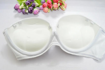 Hot Sexy Women Wedding Multiway Bralette Add 2 Cup Supper Padded Push Up Bra Strapless Bra Underwear Size 32 34 36 38 40 A B C D