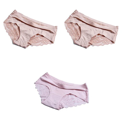 Panties Women's Lace Female Underwear Seamless Panties Sexy Panties Mid-Rise Silky Panties Cotton Crotch Briefs Dropshipping 4XL