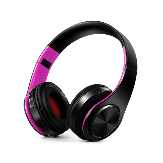 Trådlösa Bluetooth-hörlurar – Vikbara med MP3, FM och mikrofon