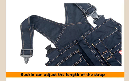 Multi Pocket Work Bib Overalls Men With Knee Pads Working Uniforms Repairman
