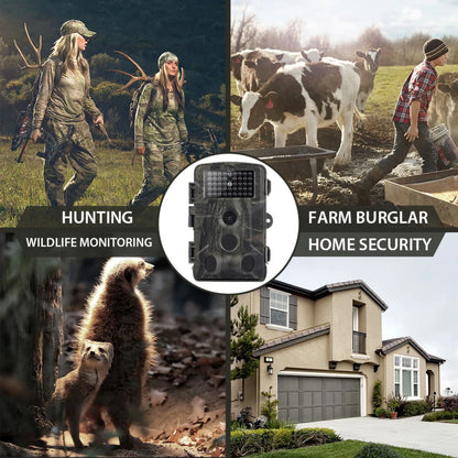 24MP 1080P Video  Wildlife Trail Camera Photo Trap Infrared Hunting Cameras HC802A Wildlife Wireless Surveillance Tracking Cams