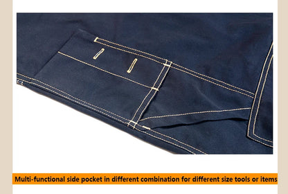 Multi Pocket Work Bib Overalls Men With Knee Pads Working Uniforms Repairman