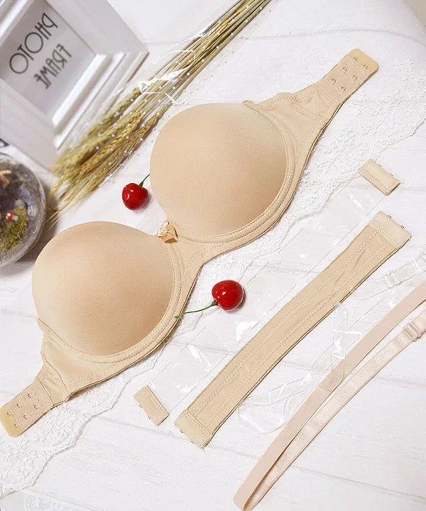 New Sexy Lingerie Push Up Bra Big Size 1/2 Cup Strapless Halter  Women Silicone Padded Wedding A B C D E F 70 75 80 85 90 95