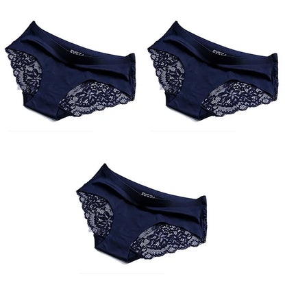 Panties Women's Lace Female Underwear Seamless Panties Sexy Panties Mid-Rise Silky Panties Cotton Crotch Briefs Dropshipping 4XL