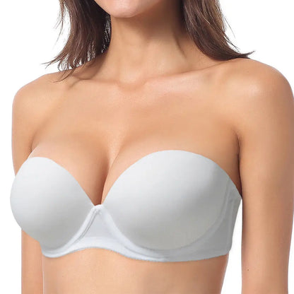 Hot Sexy Women Wedding Multiway Bralette Add 2 Cup Supper Padded Push Up Bra Strapless Bra Underwear Size 32 34 36 38 40 A B C D
