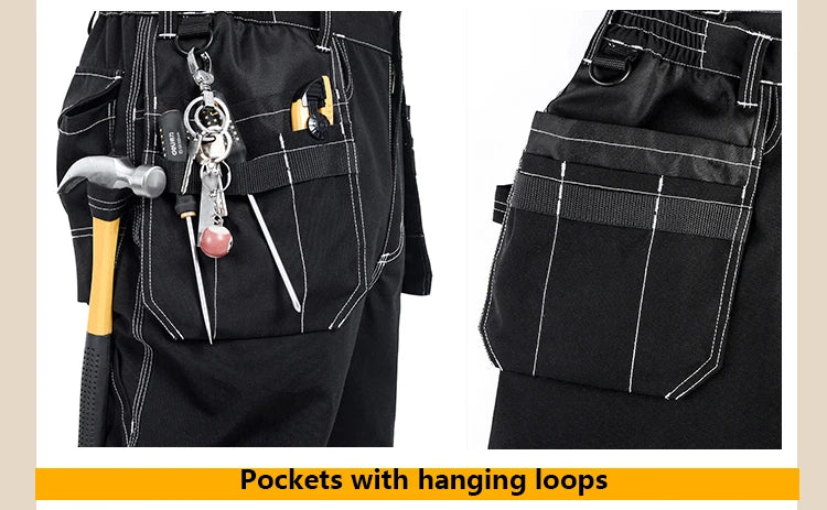 Men's work wear working pants Tool trouser Black work trousers men workwear cargo Pants