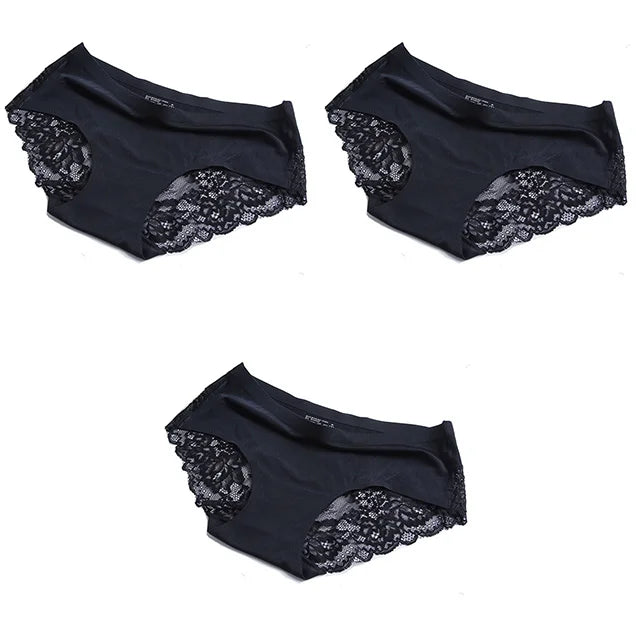 Panties Women's Lace Female Underwear Seamless Panties Sexy Panties Mid-Rise Silky Panties Cotton Crotch Briefs Dropshipping 4XL