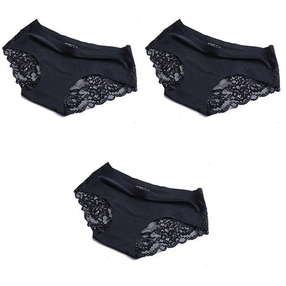 Panties Women's Lace Female Underwear Seamless Panties Sexy Panties Mid-Rise Silky Panties Cotton Crotch Briefs Dropshipping 4XL